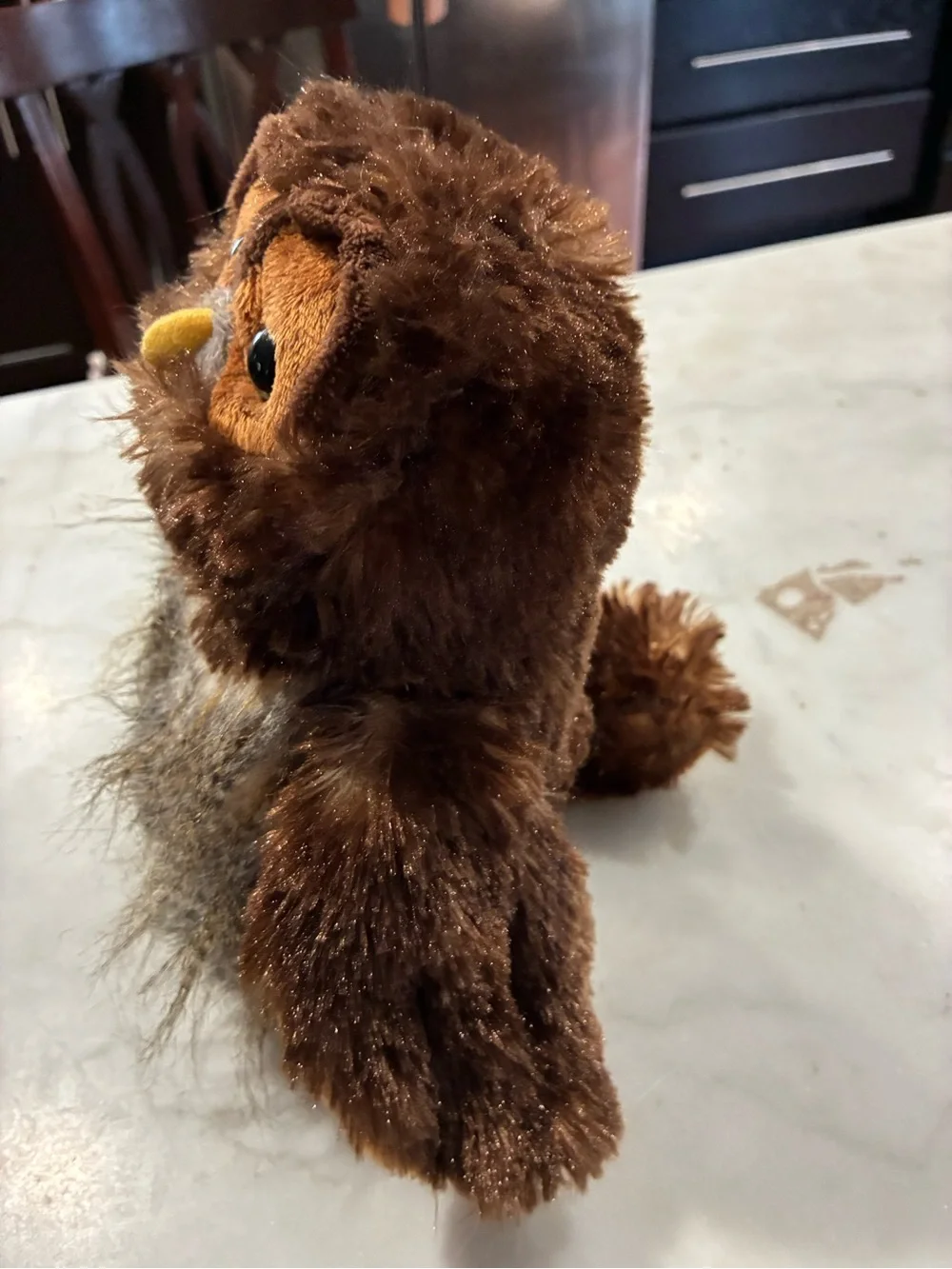 WebKindz Ganx Stuffed Animal Plush Brown Batted owl 9